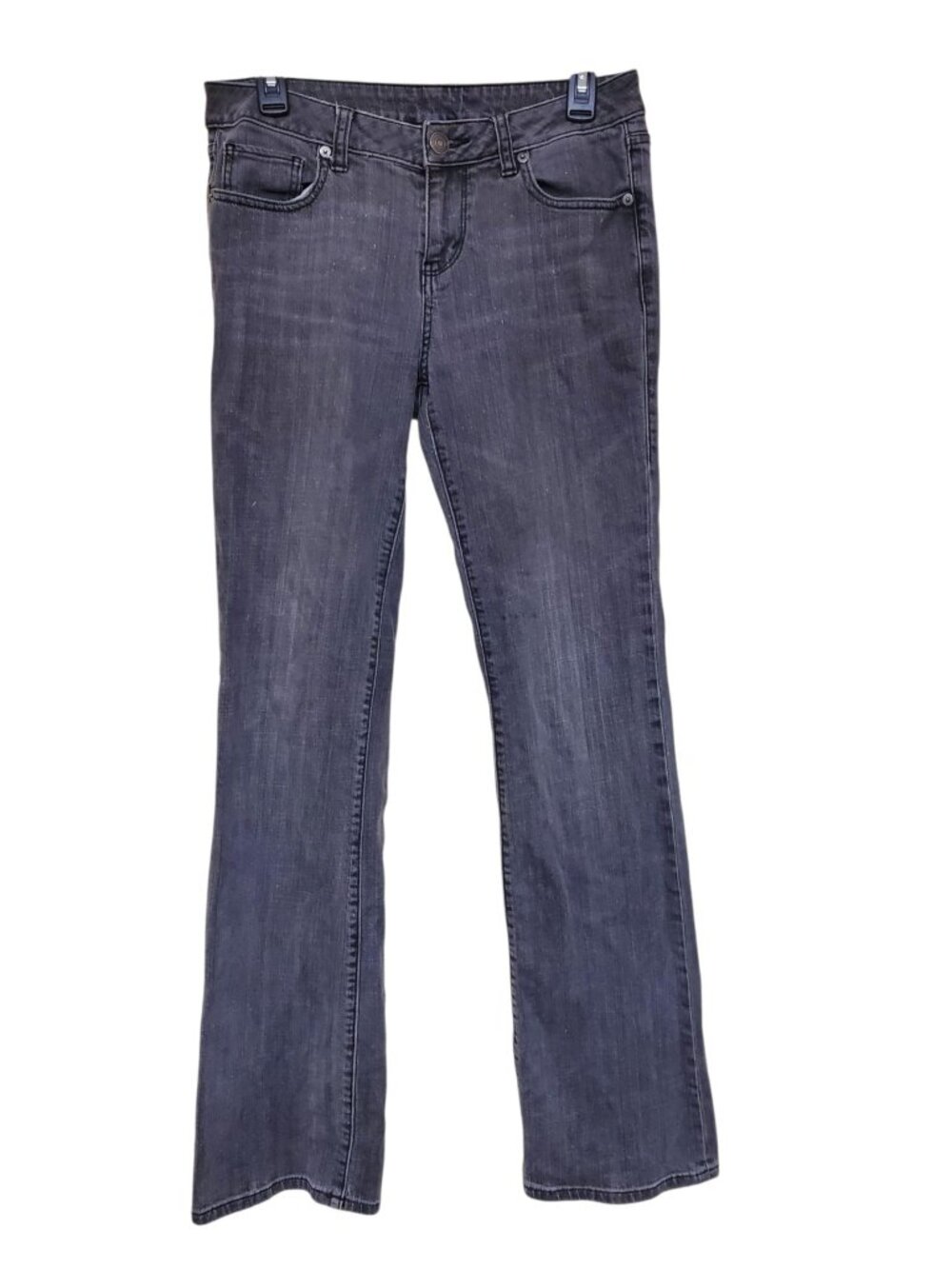 London Jean Victoria's Secret Vintage Faded Black Wash Low Rise Bootcut Jean 6